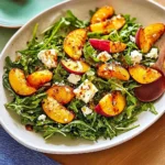 Summer Bliss: Refreshing Peach Feta Arugula Salad Recipe