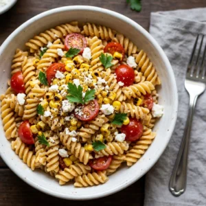 Mexican Street Corn Pasta Salad Recipe Perfect for Parties | Summer Pasta Salad