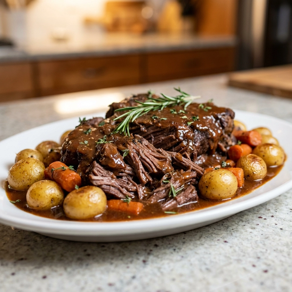 Slow Cooker Pot Roast Recipe: Best Cozy Dinner with Tender Beef & Veggies | Easy Beef Stew