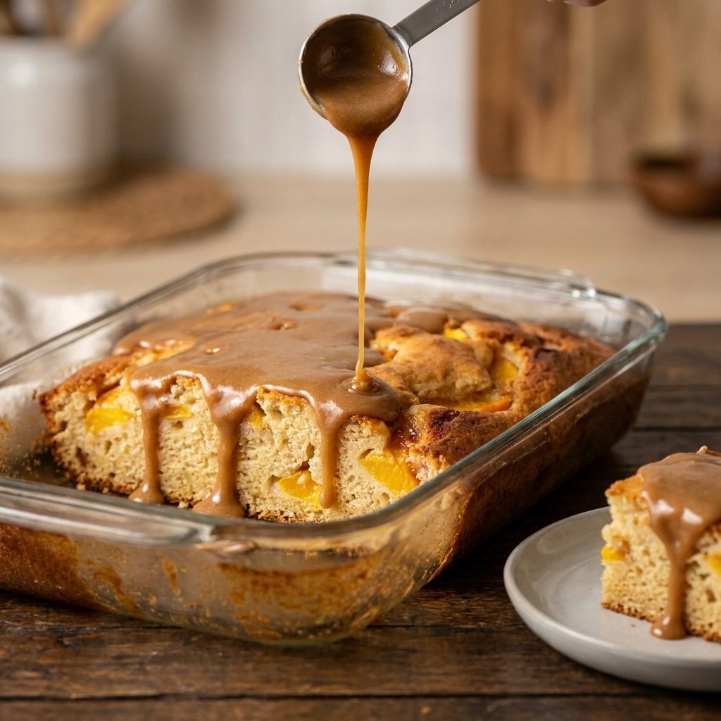 Peach Cake Recipe: Easy Brown Sugar Frosting for Perfect Summer Dessert | Summer Cake