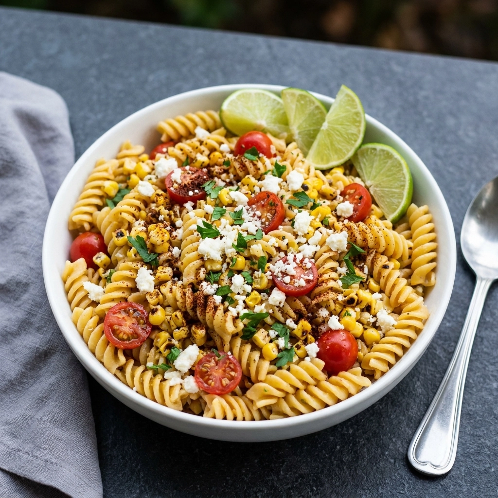 Mexican Street Corn Pasta Salad Recipe Perfect for Parties | Summer Pasta Salad