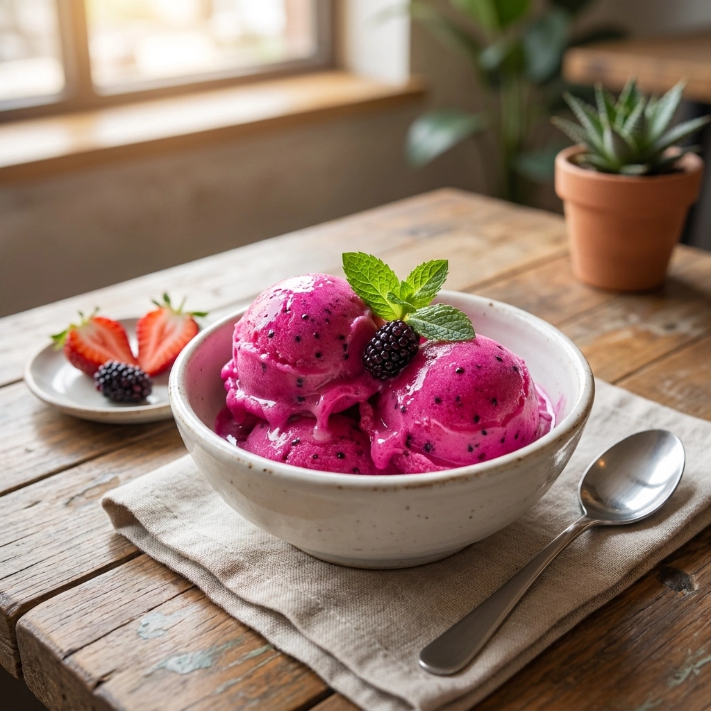 Vibrant Dragon Fruit Sorbet — The Ultimate Summer Cooler
