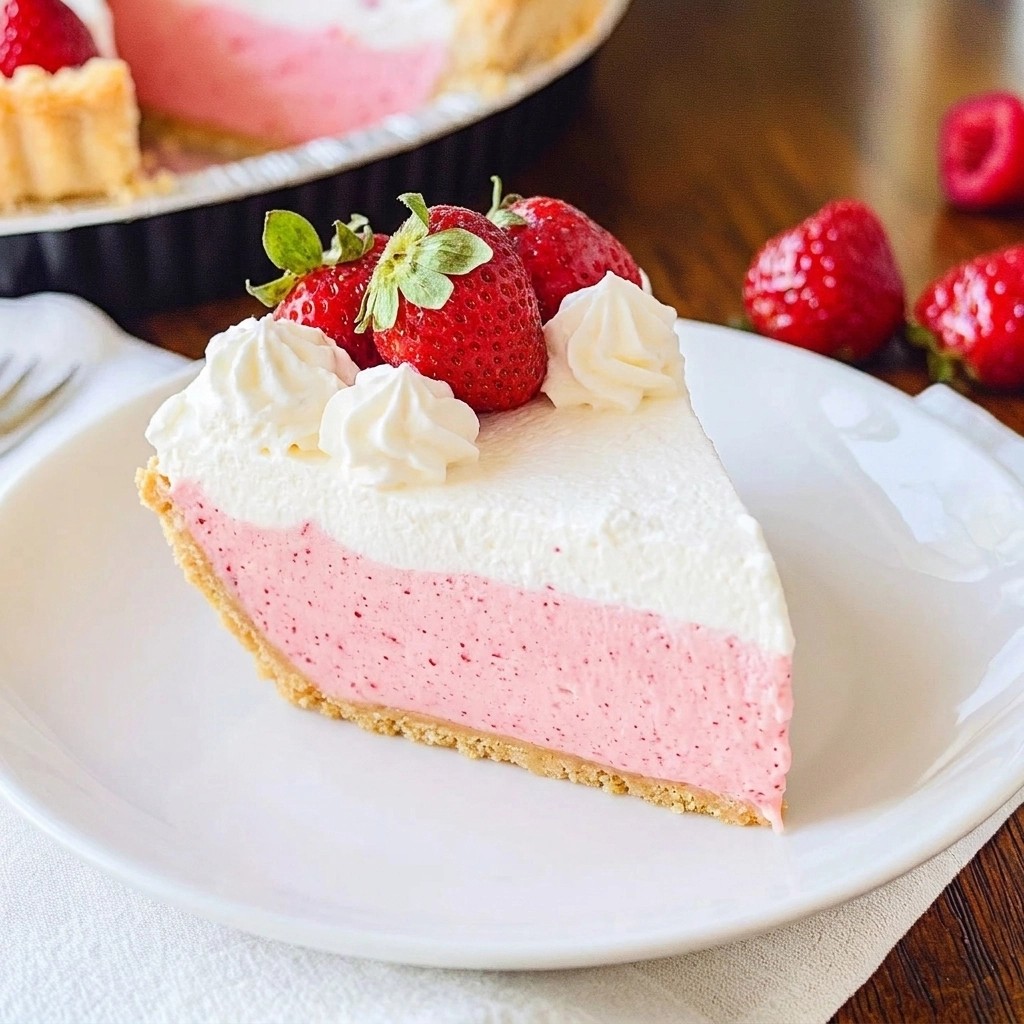 Easy Red White and Blue No-Bake Jello Cream Pie!
