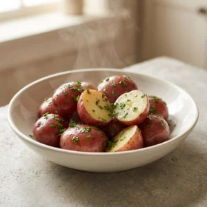 Creamy Slow Cooker Potatoes with Garlic and Herbs | Easy Crockpot Side Dish