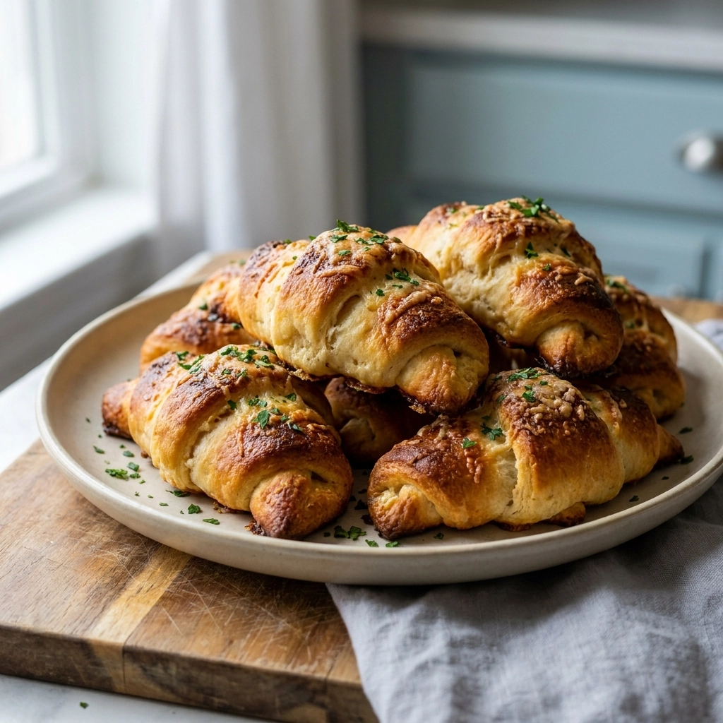 Garlic Parmesan Crab Crescent Bake | Easy Seafood Casserole Recipe