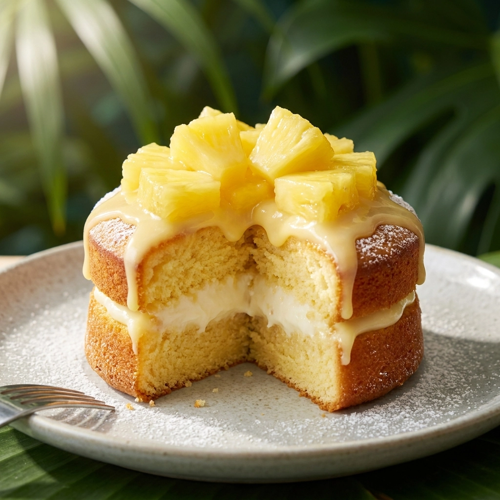 Pineapple Heaven Cake: A Delightful Tropical Treat! | Easy Pineapple Cake Recipe