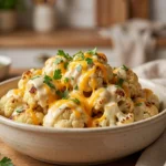 Cheesy Slow Cooker Cauliflower: The Ultimate Comfort Side | Easy Keto Side Dish