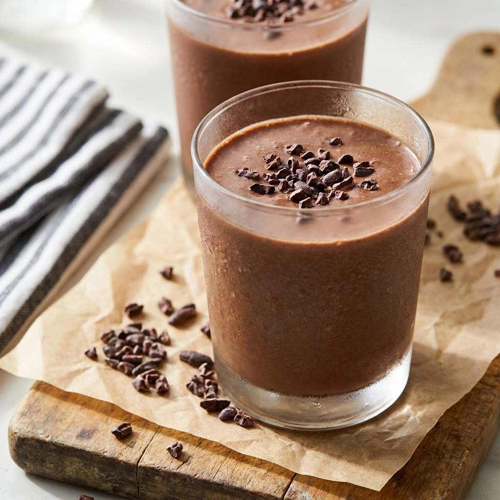 Chocolate Banana Smoothie With Cayenne | Healthy Energy Boosting Breakfast