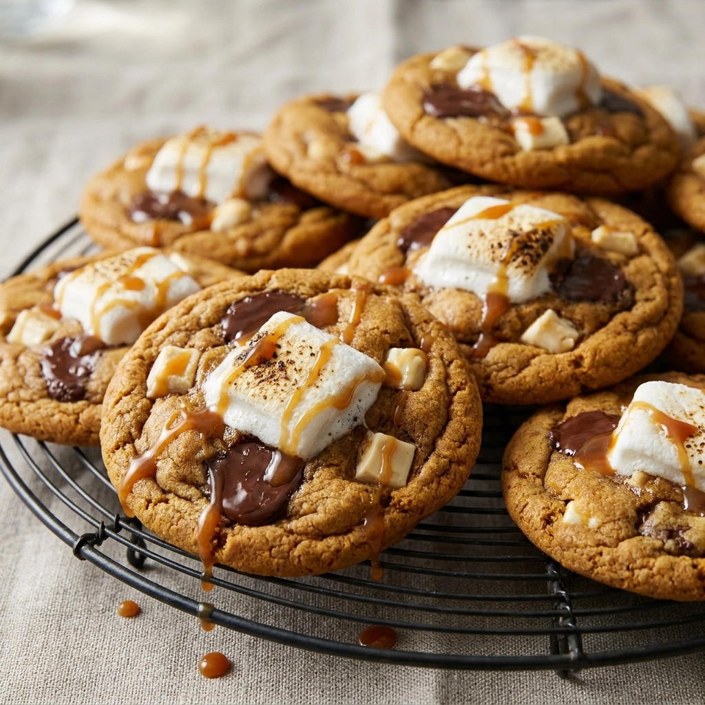 Irresistible Pumpkin S’mores Cookies for Fall Delight | Easy Pumpkin Dessert Recipe