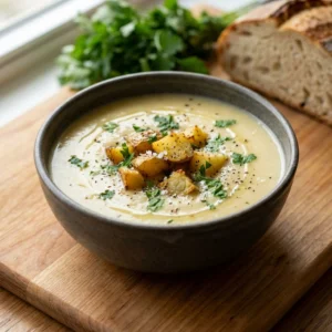 Roasted Garlic Potato Soup: A Cozy Bowl of Comfort | Easy Creamy Potato Soup