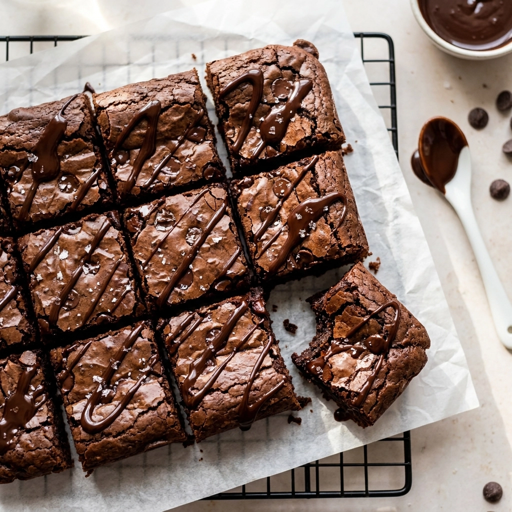 Double Chocolate White Bean Brownies | Healthy Fudgy Chocolate Dessert