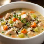 Creamy Chicken Wild Rice Soup | Hearty Healthy Winter Comfort Food Recipe
