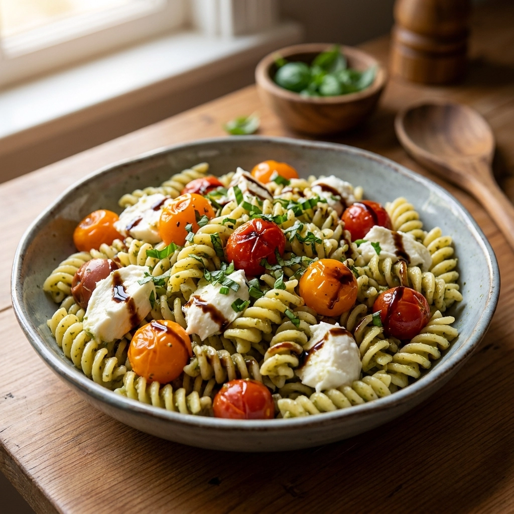 Fresh Caprese Pasta Salad Recipe for Easy Summer Meals | Best Italian Pasta Salad