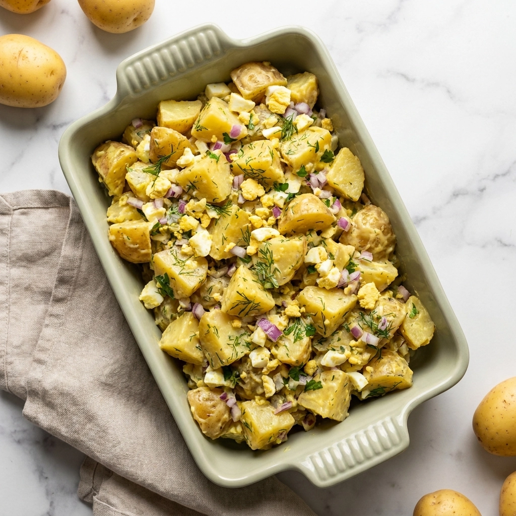 Authentic Amish Potato Salad with Cooked Dressing | Old Fashioned Potato Salad Recipe