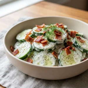 Creamy Cucumber Turkey Bacon Salad: A Chef's Guide to Balance | Low Carb Summer Salad