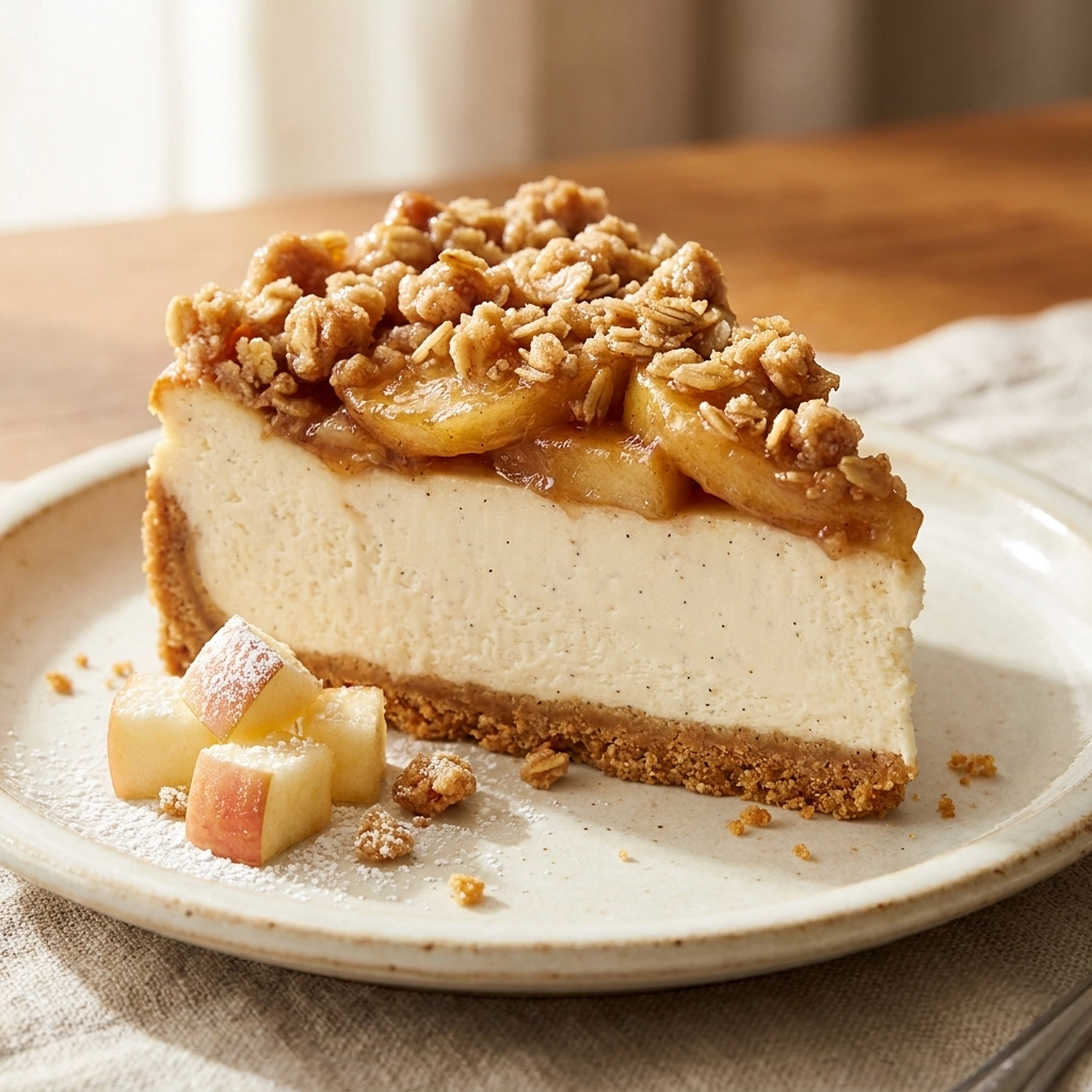 Heavenly Apple Crisp Cheesecake – A Sweet Fall Delight! | Easy Fall Dessert