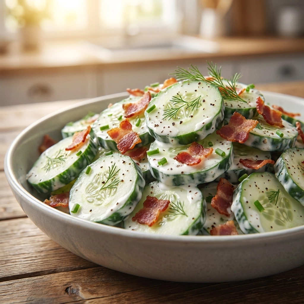 Creamy Cucumber Turkey Bacon Salad: A Chef's Guide to Balance | Low Carb Summer Salad