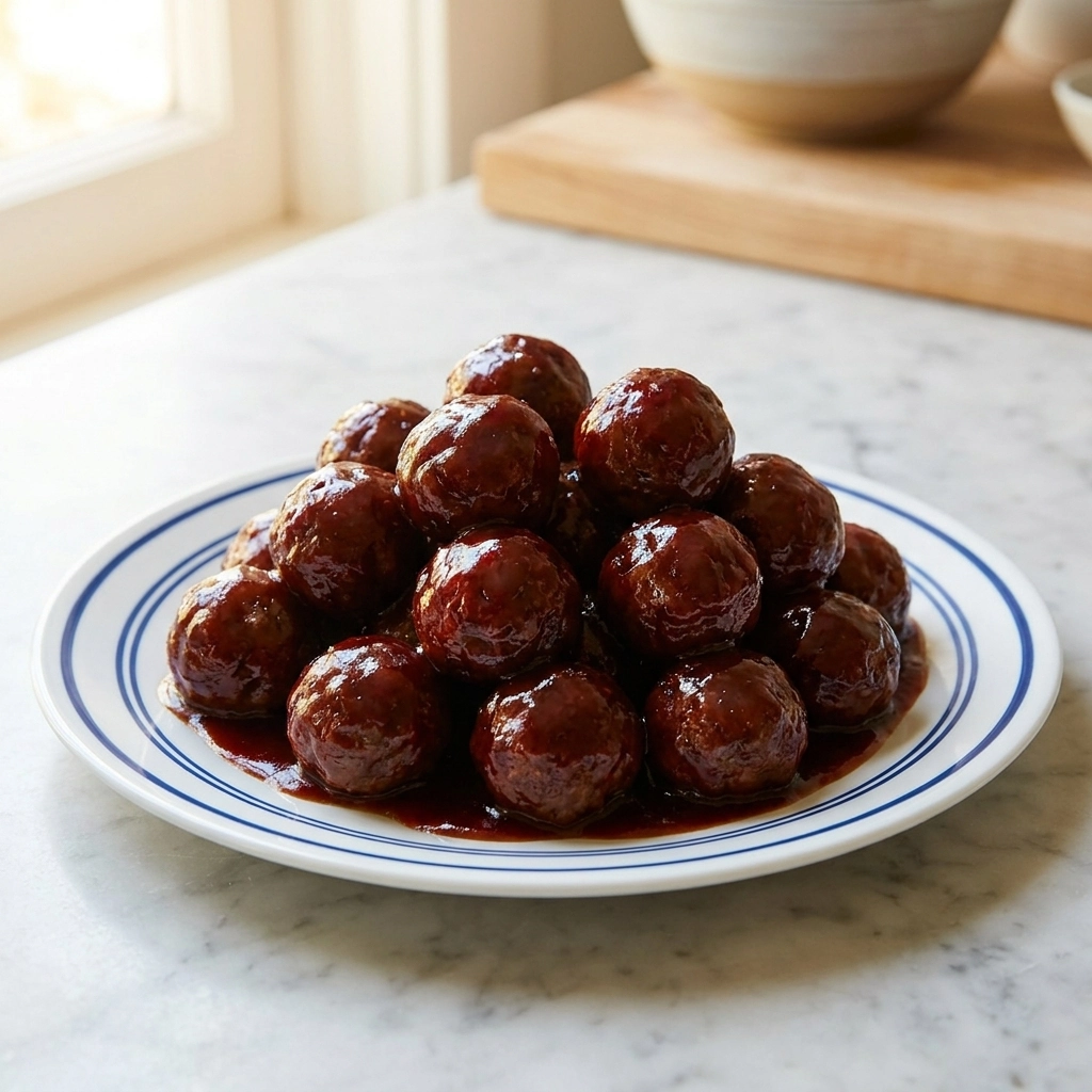 Slow-Cooker Grape Jelly Meatballs Recipe | Easy Game Day Appetizer