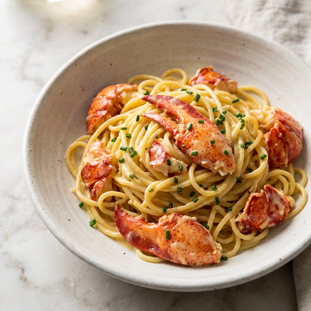 The Ultimate Creamy Lobster Pasta with Garlic Butter Sauce | Easy Seafood Dinner