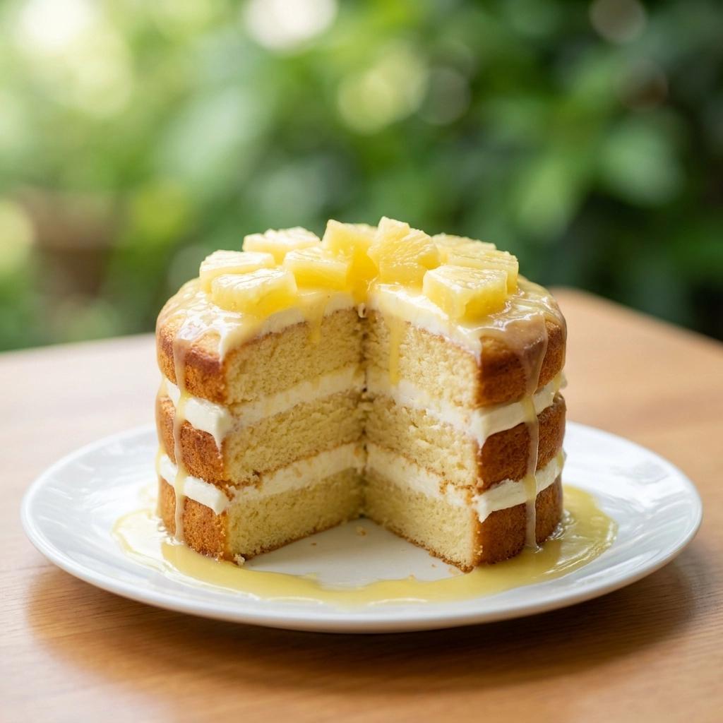 Pineapple Heaven Cake: A Delightful Tropical Treat! | Easy Pineapple Cake Recipe