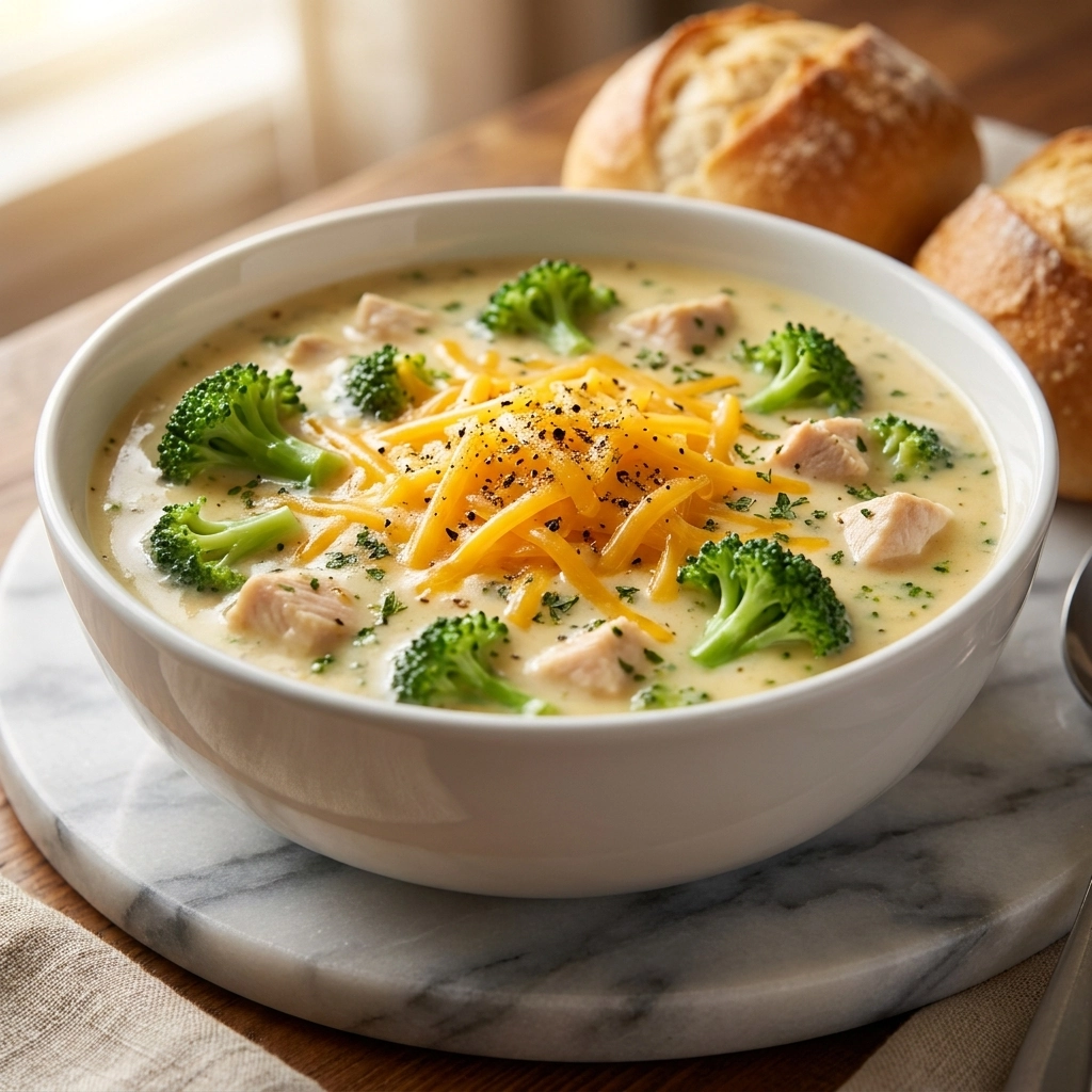Savory Broccoli Cheese Soup Recipe | Easy Homemade Creamy Broccoli Cheddar Soup