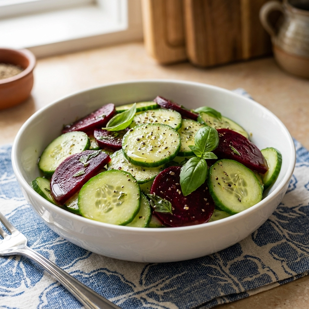The Best Fresh Cucumber and Beet Salad Recipe | Healthy Summer Side Dish