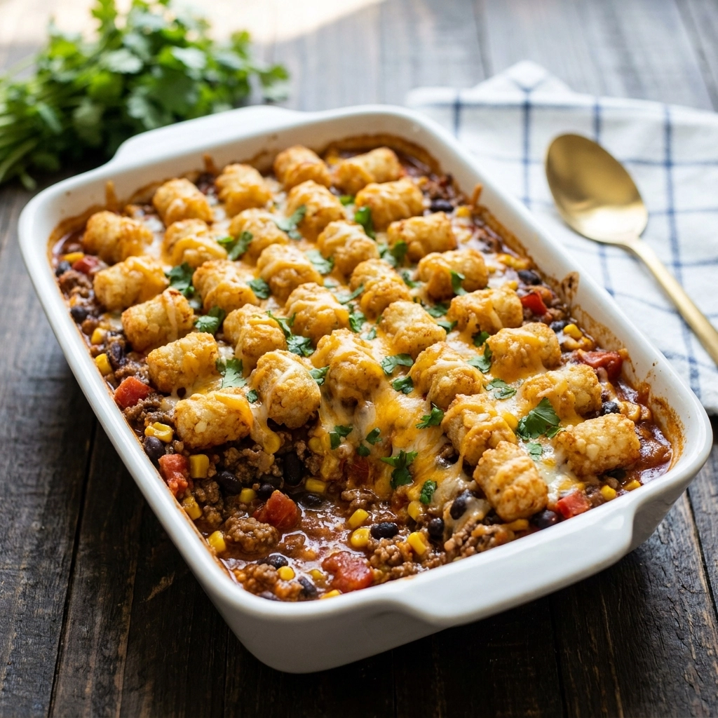 Cowboy Casserole: A Hearty Family Favorite | Easy Ground Beef Casserole Recipe