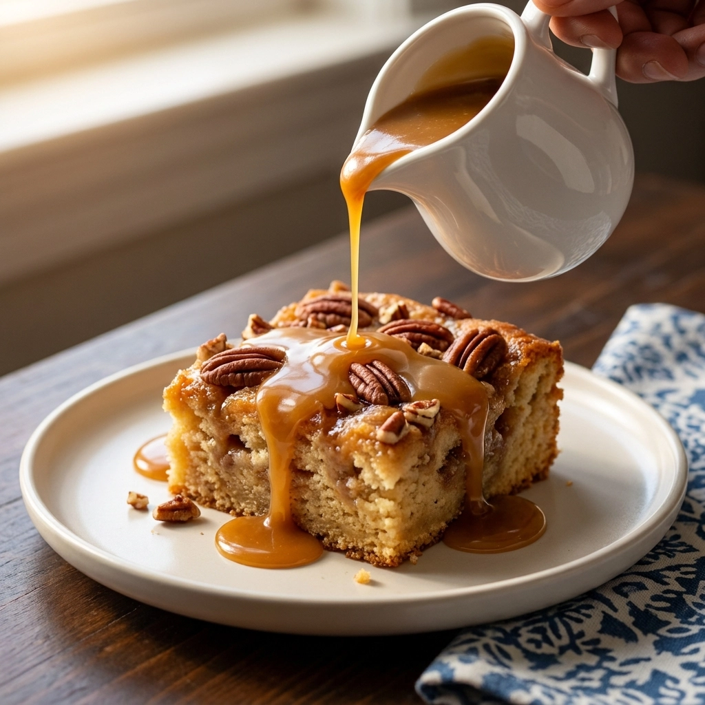 The Ultimate Caramel Apple Cinnamon Roll Dump Cake | Easy Fall Dessert Recipe