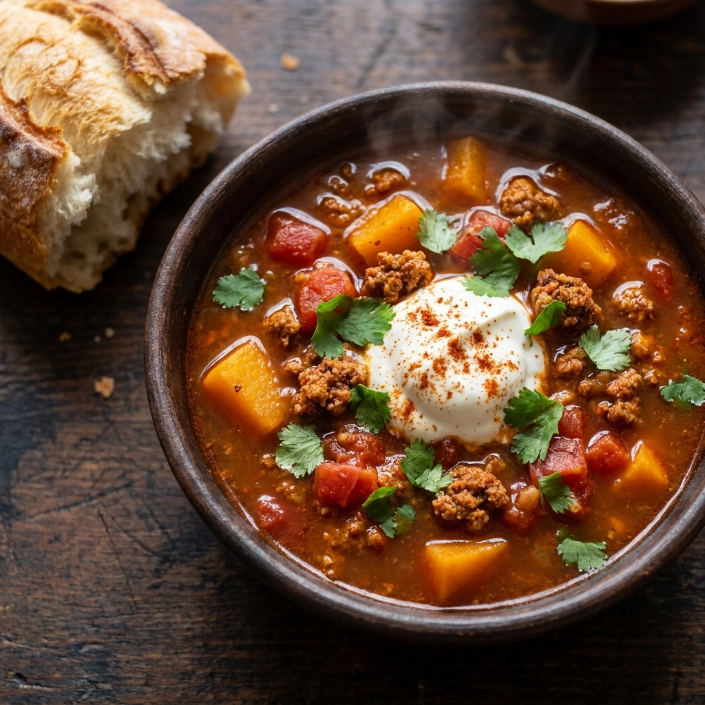 Pumpkin Chorizo Soup: A Flavorful Fall Fusion | Smoky Autumn Soup Recipe