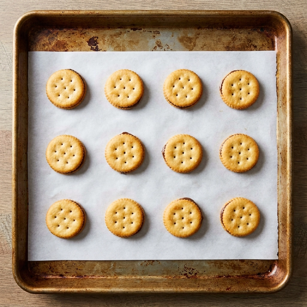 White Chocolate Dipped Nutella Ritz Crackers Cookies | Easy Sweet and Salty Treats
