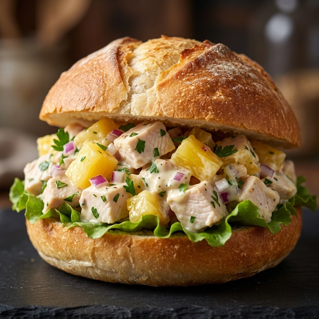 Tropical Twist: The Ultimate Pineapple Chicken Salad Sandwiches | Easy Summer Lunch