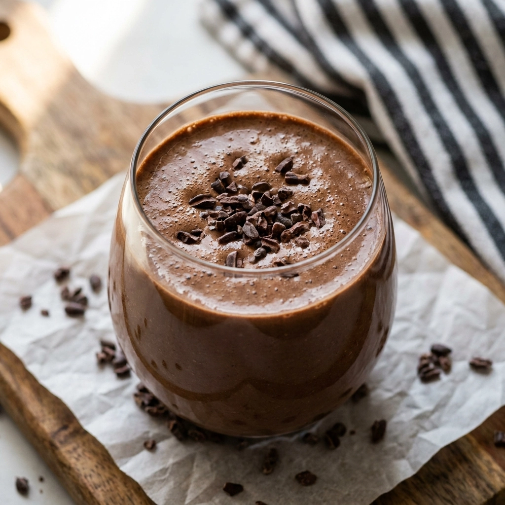 Chocolate Banana Smoothie With Cayenne | Healthy Energy Boosting Breakfast