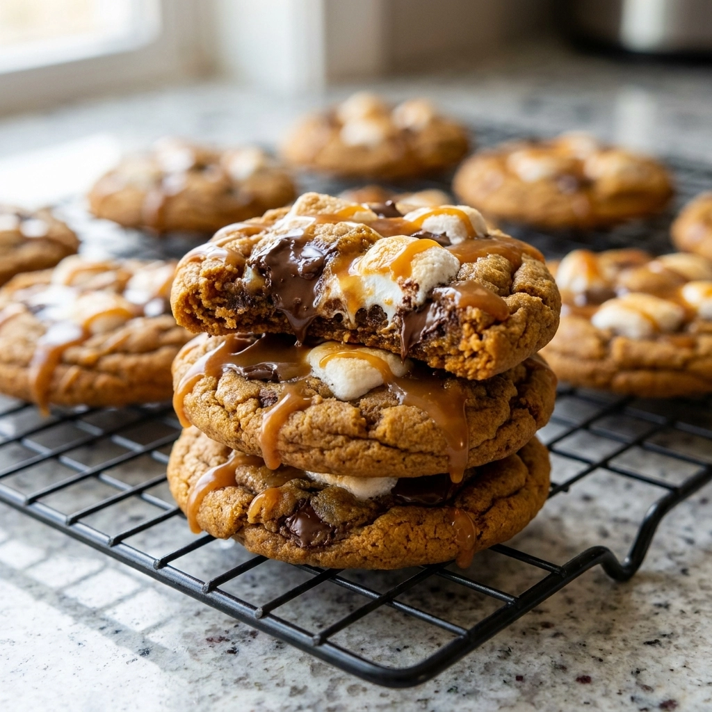 Irresistible Pumpkin S’mores Cookies for Fall Delight | Easy Pumpkin Dessert Recipe