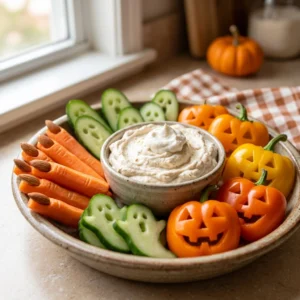Create a Luscious Halloween Veggie Platter in Minutes | Spooky Party Appetizers