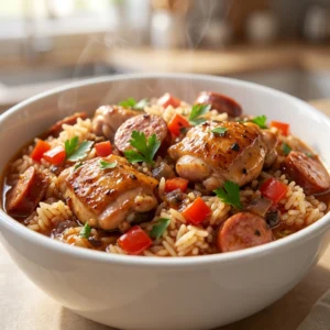 Hearty Chicken and Sausage Jambalaya | Easy Cajun Dinner Recipe