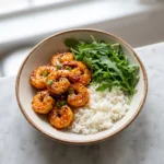 Spicy Sriracha Honey Shrimp Bowl | Easy Healthy Shrimp Dinner Idea