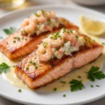 Luxurious Crab & Shrimp Stuffed Salmon | Gourmet Seafood Dinner Recipe