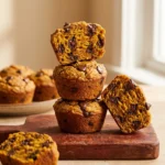 The Most Decadent Vegan Chocolate Chip Pumpkin Muffins | Easy Vegan Fall Baking