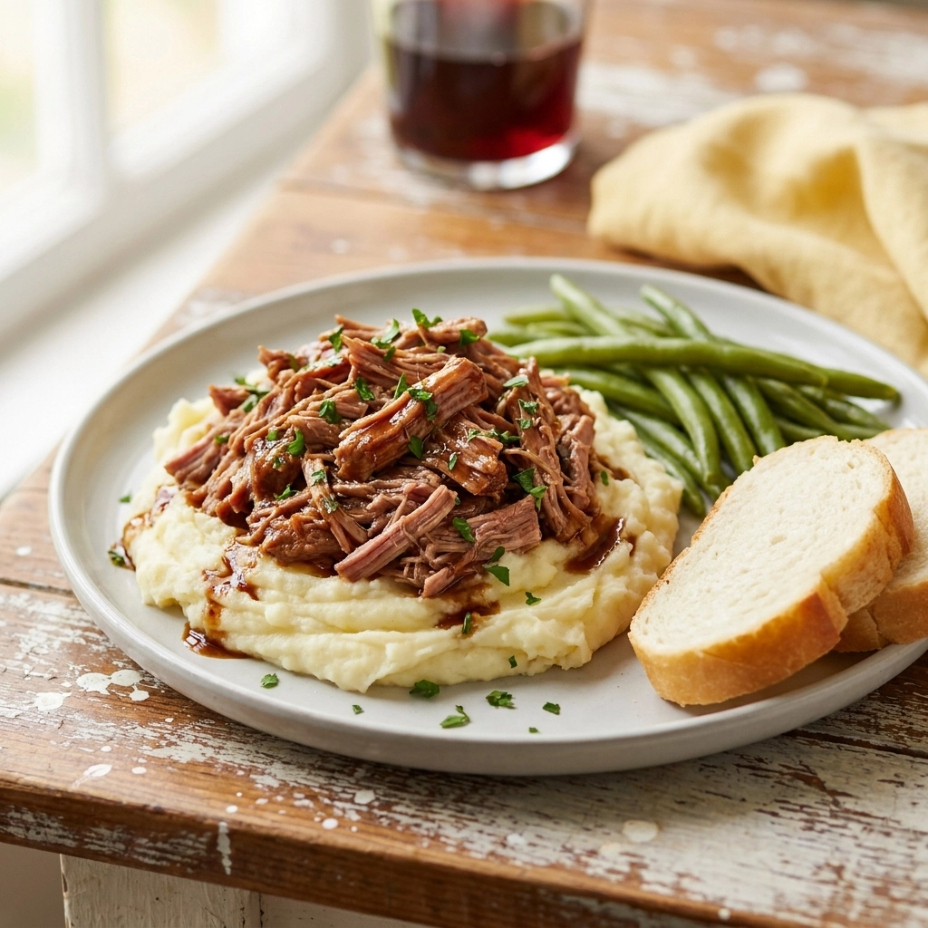 Slow Cooker Pork Loin Roast with Balsamic Glaze | Easy Crockpot Pork Roast Dinner