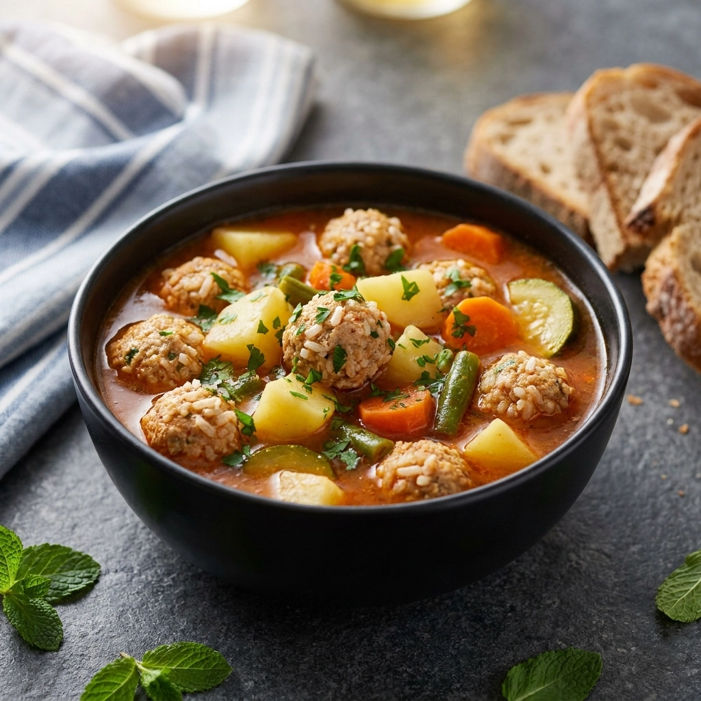 Warm and Hearty Albondigas Soup (Mexican Meatball Soup) | Easy Mexican Comfort Food