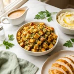 Slow Cooker Stuffing with Savory Herbs | Easy Thanksgiving Side Dish Recipe