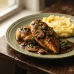 Slow Cooker Chicken Marsala With Rich Savory Sauce | Easy Comfort Food Dinner