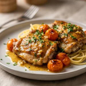Buttery Garlic Chicken: A Golden Pan-Seared Classic | Easy Garlic Chicken Dinner