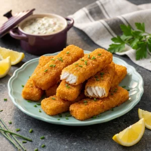 Crispy Air Fryer Fish Sticks | Easy Healthy Homemade Frozen Fish Alternative