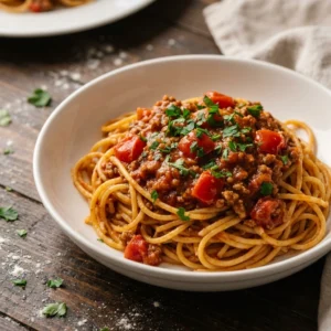 Cheesy Crockpot Taco Spaghetti for Effortless Dinners | Slow Cooker Taco Pasta