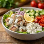 Lemon Pepper Ranch Chicken Cottage Cheese Bowls | High Protein Meal Prep Idea