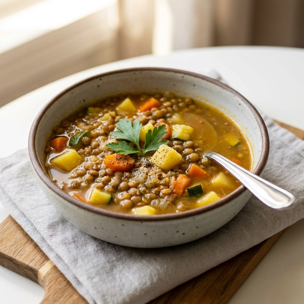 Cozy Lentil Soup Recipe – A Warm Hug in a Bowl | Healthy Vegan Soup
