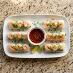 Sweet Chili Shrimp Rice Paper Rolls | Easy Healthy Shrimp Spring Rolls Recipe