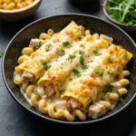 Cheesy Chicken Manicotti Alfredo | Creamy Baked Pasta Dinner Recipe