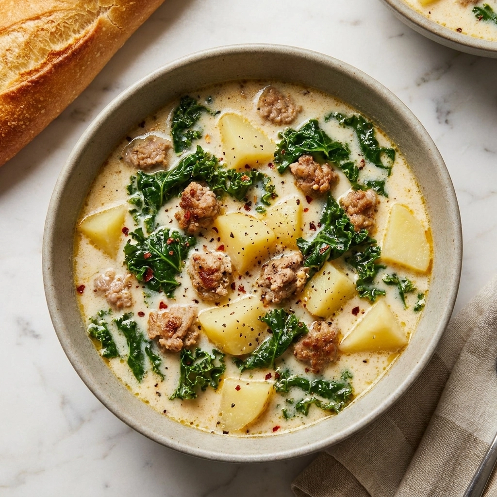 Healthy Zuppa Toscana Soup | Easy Low Calorie Italian Soup Recipe